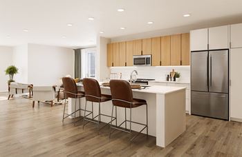 Luxury wood look plank flooring throughout